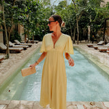 MAZATLAN YELLOW DRESS