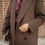 FORRESTINE LONG BROWN COAT