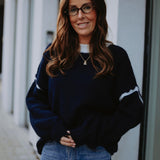 JULIANA DARK BLUE SWEATER