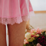 MIRELLA PINK SATIN DRESS