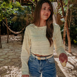 AVENTURA LIGHT YELLOW RUFFLE TOP