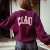 CIAO BURGUNDY SWEATER