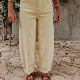 BUTTER YELLOW BALLOON JEANS 9111-8