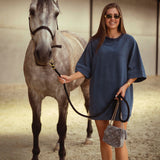 ECLIPSE DARK BLUE SWEATER DRESS