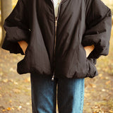 HELLO OCTOBER BLACK PUFFER JACKET