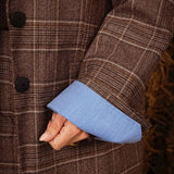 MORRIN BROWN CHECKERED BLAZER