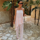 QUERIDA LIGHT PINK LACE TOP