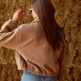 SADDLEWOOD BEIGE ZIP JACKET