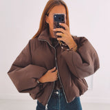 ANOUCK BROWN ZIP JACKET