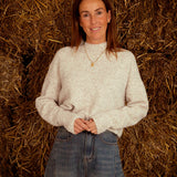 RUIDOSO BEIGE KNIT SWEATER