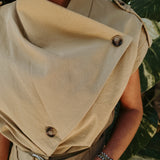 SAFARI BEIGE PLAYSUIT