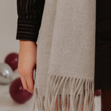 COSY SEASON GREY SCARF