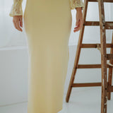 PENCIL SKIRT LONG YELLOW