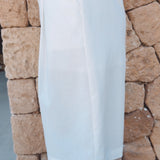 OROPESA ECRU LINEN BERMUDA SHORT