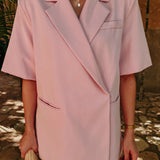 TIZARA LIGHT PINK SHORTSLEEVE BLAZER