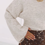 COLETTE BEIGE KNITTED SWEATER