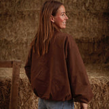 HELLO SEPTEMBER BROWN ZIP JACKET