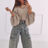 TRINLEY BEIGE SWEATER