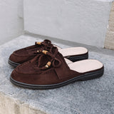 MARLA BROWN FRINGE LOAFERS