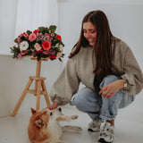 VERONIQUE GREY BOMBER JACKET