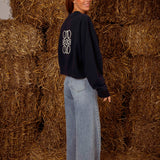 SELUNE DARK BLUE SWEATER