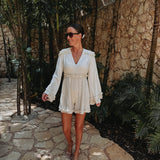 COCOTERO BEIGE LINEN PLAYSUIT