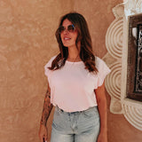 SOUIRA LIGHT PINK T-SHIRT