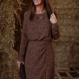 WILDWOOD BROWN LEOPARD DRESS