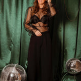 SEE-THROUGH BLACK BLOUSE