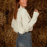 RUIDOSO BEIGE KNIT SWEATER