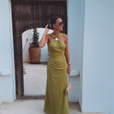 SEVILLA LIME GREEN DRESS