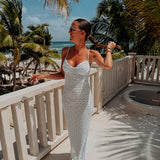 SONORA LIGHT BLUE LACE DRESS