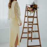 ARIANA YELLOW LACE BLOUSE