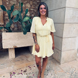 CARMELA YELLOW MUSTHAVE DRESS