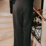 FANCY BLACK PANTS WITH BELT