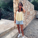 SALAMANCA YELLOW SPONGE TOP