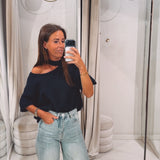 FEZ DARK BLUE CUT-OUT PULL