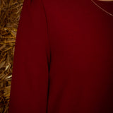 CECELIA BORDEAUX DRESS