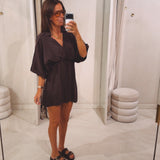 SANDRINE BROWN DRESS