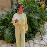 JOSEFINA YELLOW COMFY TWO-PIECE SET