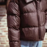 FRANNY BROWN PUFFER JACKET
