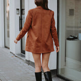 KAYLA CAMEL SUEDE BLAZER
