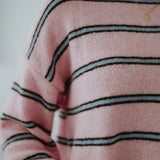 PRE-ORDER DANIQUE PINK STRIPED KNIT SWEATER