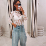 EMMA ECRU LACE BLOUSE