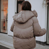 VANESSA TAUPE PUFFER JACKET