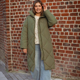 IMANI KHAKI PUFFER COAT