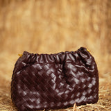 MOONLIGHT BURGUNDY WOVEN BAG