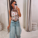 YUNA WHITE FLOWER TOP