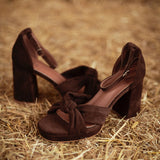 SEDONA BROWN SUEDE HEELS