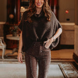 HOLD ME BROWN ROLLNECK SWEATER